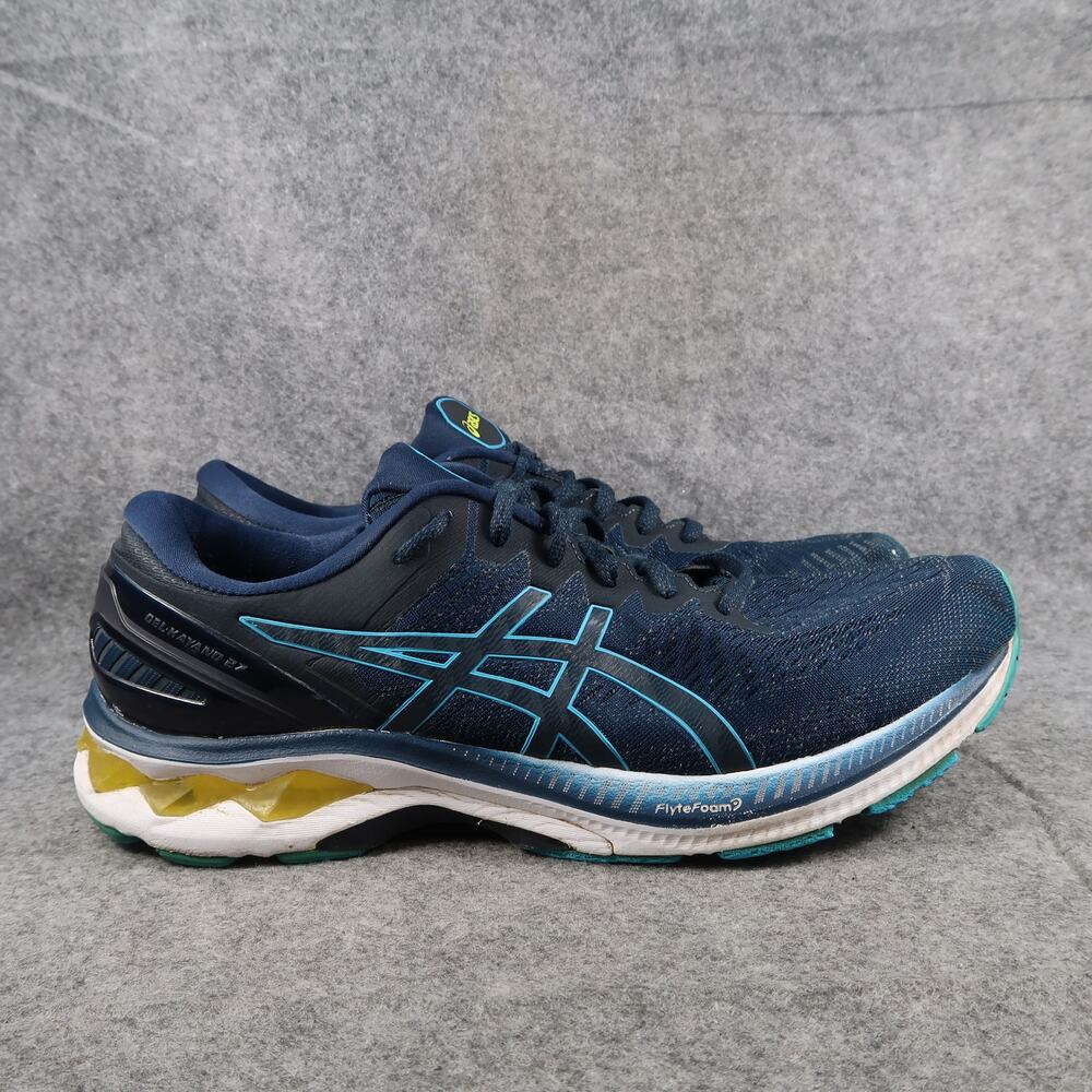 Asics Shoes Mens 12 Athletic Trainer Gel Kayano 27 Running Sneaker Comfort Blue